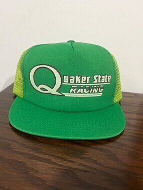 Quaker State Racing Green Trucker Hat Snapback Cap By King Sports One Size
